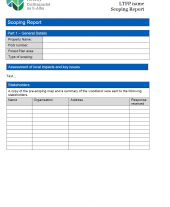 Long Term Forest Plan Scoping Template